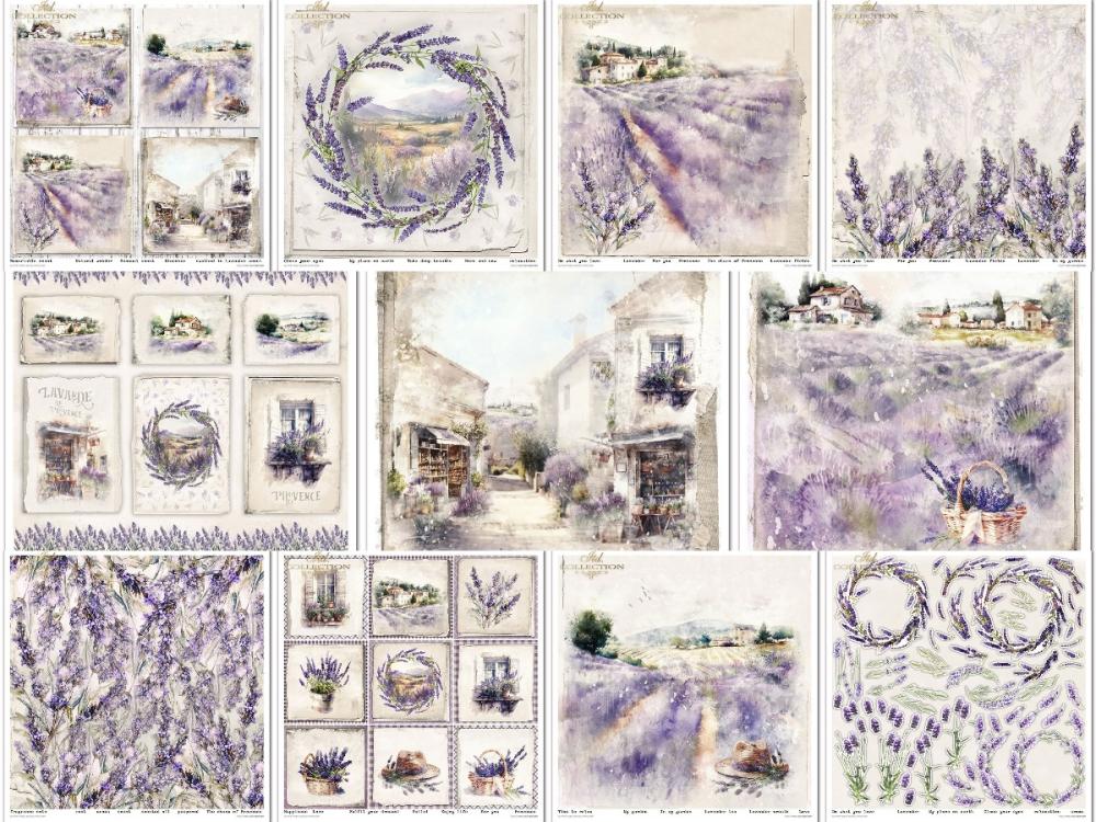SLS061 ITD Collection Provence 2 Scented with Lavender 12x12 Paper Pad
