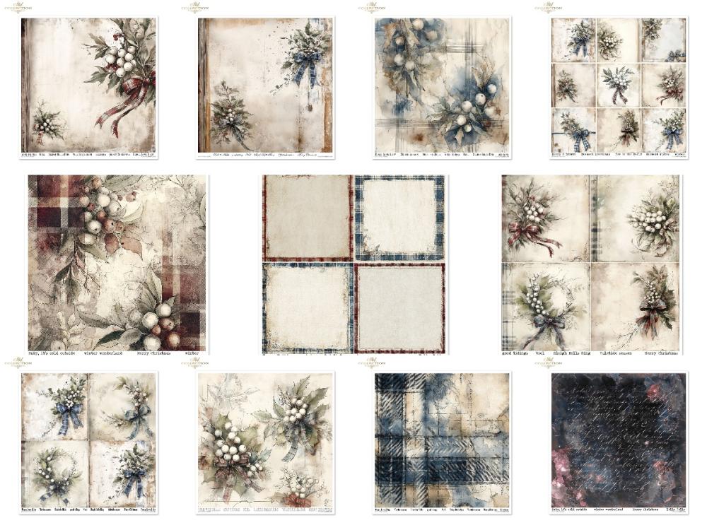 SLS093 ITD Collection Winter's Tale in Blue 12x12 Paper Pad