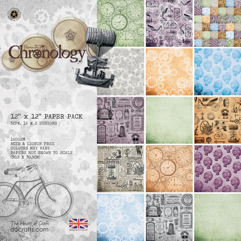 Papermania Cronology 12x12 Paper Pad