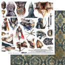 #50 Alchemy of Art The Legends Of The Dragons 12x12 Paper Sheet Extras