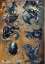#50 Alchemy of Art The Legends Of The Dragons A4 Reispapier #04