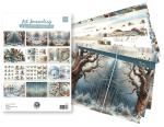 Art Journaling & Card Making Backgrounds by Fairybells Winter Set
