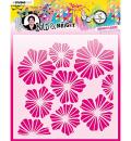 Art by Marlene Mask Stencil Vibrant Flowers #69
