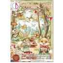 CBB011 Ciao Bella Woodland Party A4 Junk Journal Ephemera Book