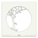 Claritystamp Art Stencil 7x7 Inch Winter Tree Aperture