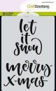 CraftEmotions Mask Stencil Handletter Merry X-mas #106