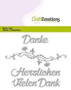 CraftEmotions Stanze Vielen Dank #0417