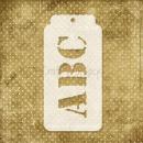 Craft o Clock Mixed Media Stencil Tag #10