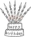 Crafty Impressions Stamp Happy Birthday Cake