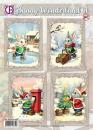 Creatief Art Snowy Bunnies Card Kit Bunny Wonderland 01