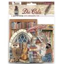 DFLDC74 Stamperia Die Cuts Assorted Vintage Library