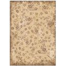 Stamperia A4 Rice Paper Lady Vagabond Lifestyle Floreal #4652