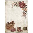 Stamperia A4 Rice Paper Our Way Country Elements #4714
