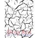 Deep Red Cling Stamp Cracked Earth