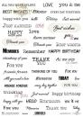 ITD Collection A4 Scrapbooking Paper Text Frames TAG0155