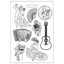 Stamperia A4 Soft Mould  Desire Elements #4545