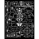 Stamperia Stencil Aviator Airplane KSTD105