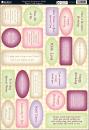 Kanban Cardstock Gingham Sentiments Multi #9559
