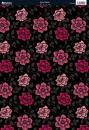 Kanban Cardstock Shabby Chic Floral Pink Ruby #9095