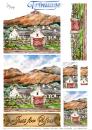 La Pashe Trinitage Card 3D Sheet Beyond the Old Stone Wall