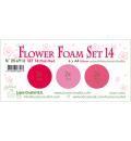 Leane Creatief Flower Foam Pink Red Set 14