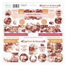 Mintay Papers Rust & Rose 12x12 Chipboard Ephemera Sheet