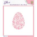 Nellie Snellen Stencil Doodle Egg #042