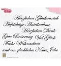 Nellie Snellen Clear Stamps German Sentiments