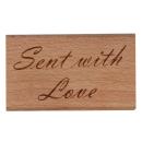 SALE Papermania Wooden Stamp Sent with Love