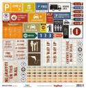 SALE ScrapBerry´s 12x12 Paper Sheet Town Cards #01