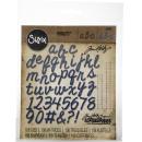 Sizzix Thinlits 108PK Dies Cut out Script .75" Tall #663113