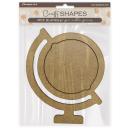 Stamperia MDF Crafty Shapes Blanks Art of Travelling Globe KLSM34