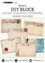 Studio Light Essentials Vintage Postcards DIY Block Mini #02