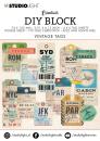 Studio Light Essentials Vintage Tags DIY Block Mini #03