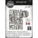 Tim Holtz Embossing Folder Numbered #665753