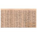 Tim Holtz Wood Stamp Reflection Numbers
