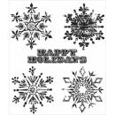 Tim Holtz Cling Rubber Stamp Set Weathered Winter