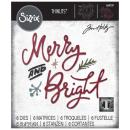 Tim Holtz Thinlits Dies 6Pk Merry & Bright #664739