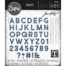 Tim Holtz Thinlits Dies 80Pk Alphanumeric Bold #665205