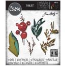Tim Holtz Thinlits Dies 9Pk Holiday Brushstroke #664736