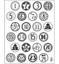 ViVa Decor Stamp Adventskalenderzahlen #227