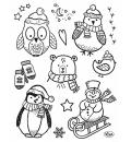 ViVa Decor Stamp Little Winter Friends #224