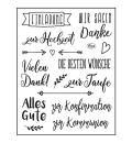 Viva Decor Clearstempel Set Die besten Wünsche