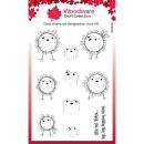Woodware Clear Magic Stamp Bubble Hopping Robins FRS849